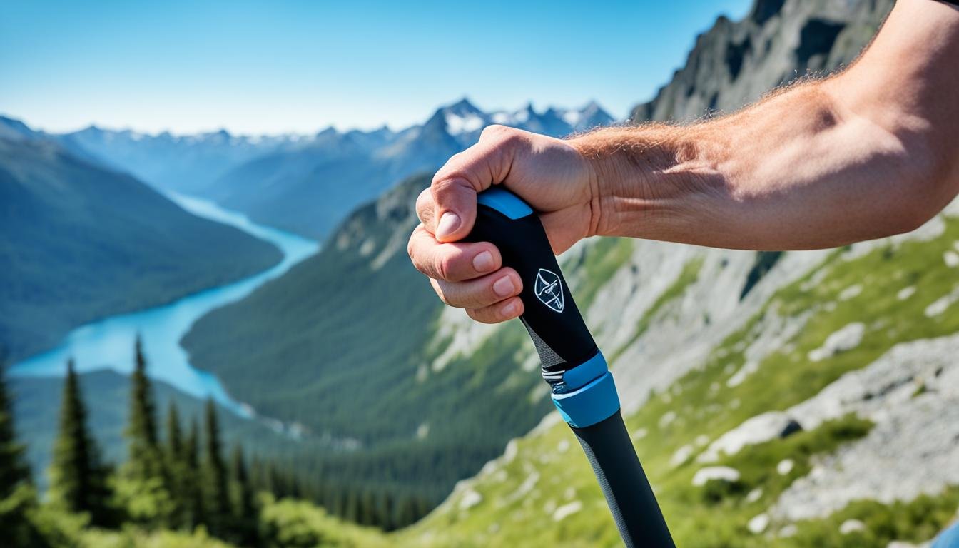 ergonomic trekking pole