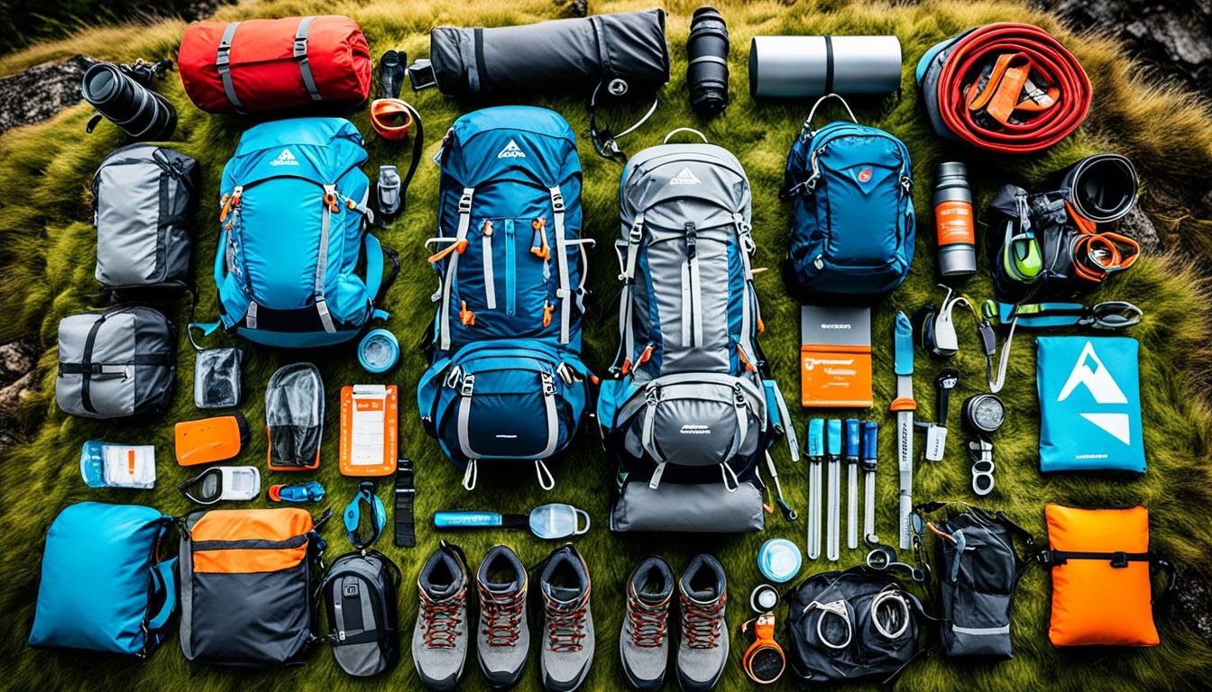 mountain hiking gear